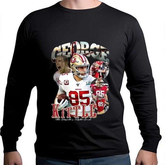 George Kittle 49ers Sweatshirt Retro San Francisco Football 2023 NFL Fan Gift 79 - Picture 1 of 5